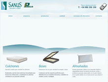 Tablet Screenshot of colchonessanus.com